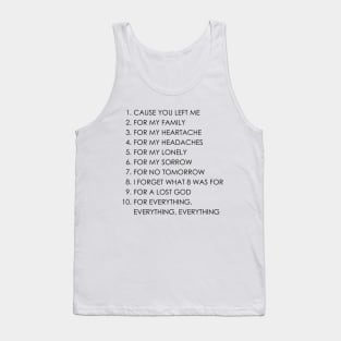 I Forget What Eight Was For Violent Femmes Kiss Off Tank Top